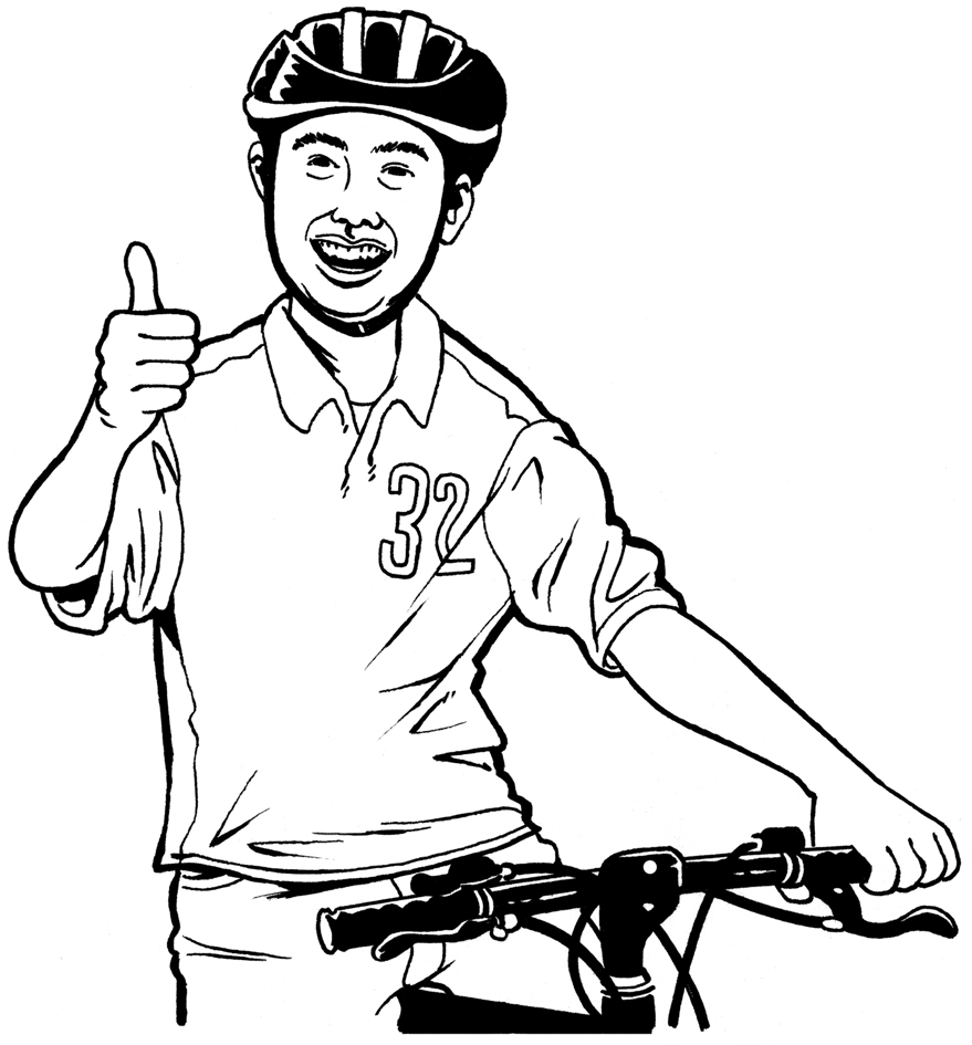 Bike thumbs up